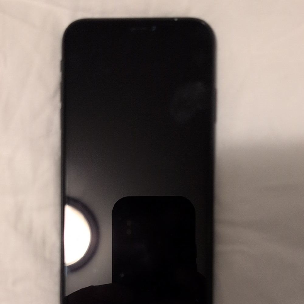 Apple Smartphone with Sleek Black Design